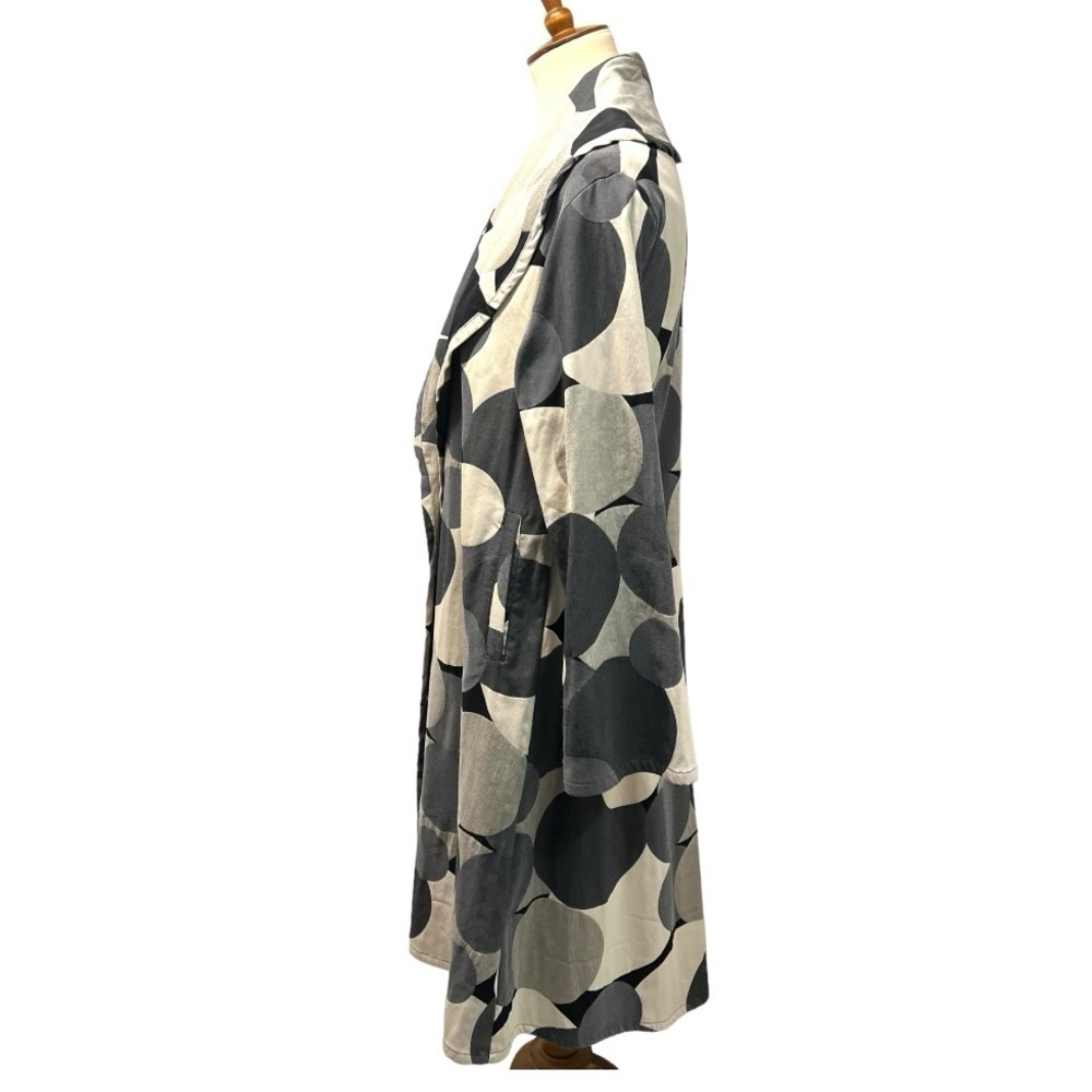 Bryn Walker Big Dot Print Open Front Art To Wear Lightweight Jacket Women Small - Picture 11 of 16
